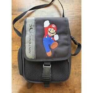 Nintendo DS Super Mario Travel Case Official Embroidered Shoulder Pouch Bag
